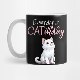 Everyday Is Caturday Quote For Cat Lovers Mug